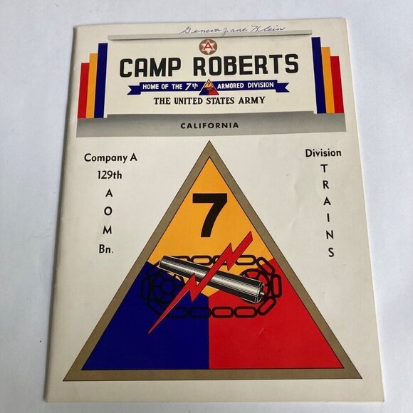 Vintage Army 7th Armored Division 1953 Graduation Exercise, Training Book &Photo - Picture 3 of 10